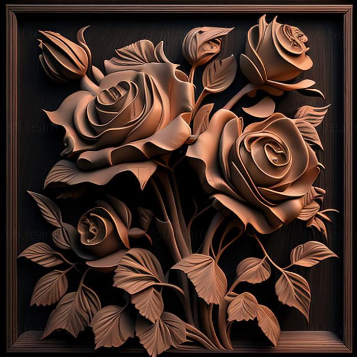 3D model st roses (STL)